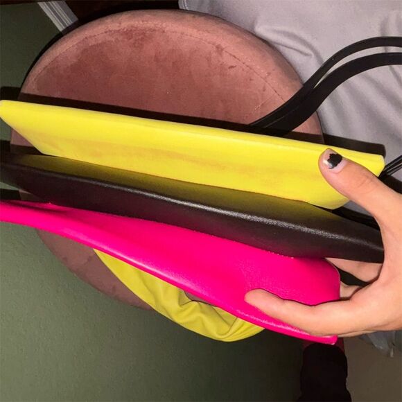 Marni Two-Toned  Pink & Yellow Harp Shoulder Bag with Dust Bag - Picture 11 of 13